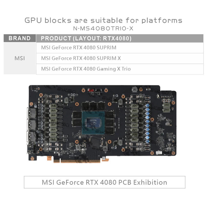 Bykski GPU 블록 MSI RTX 4080 Sup - Rtx 4080 Water Cooling Block 리뷰 및 가격